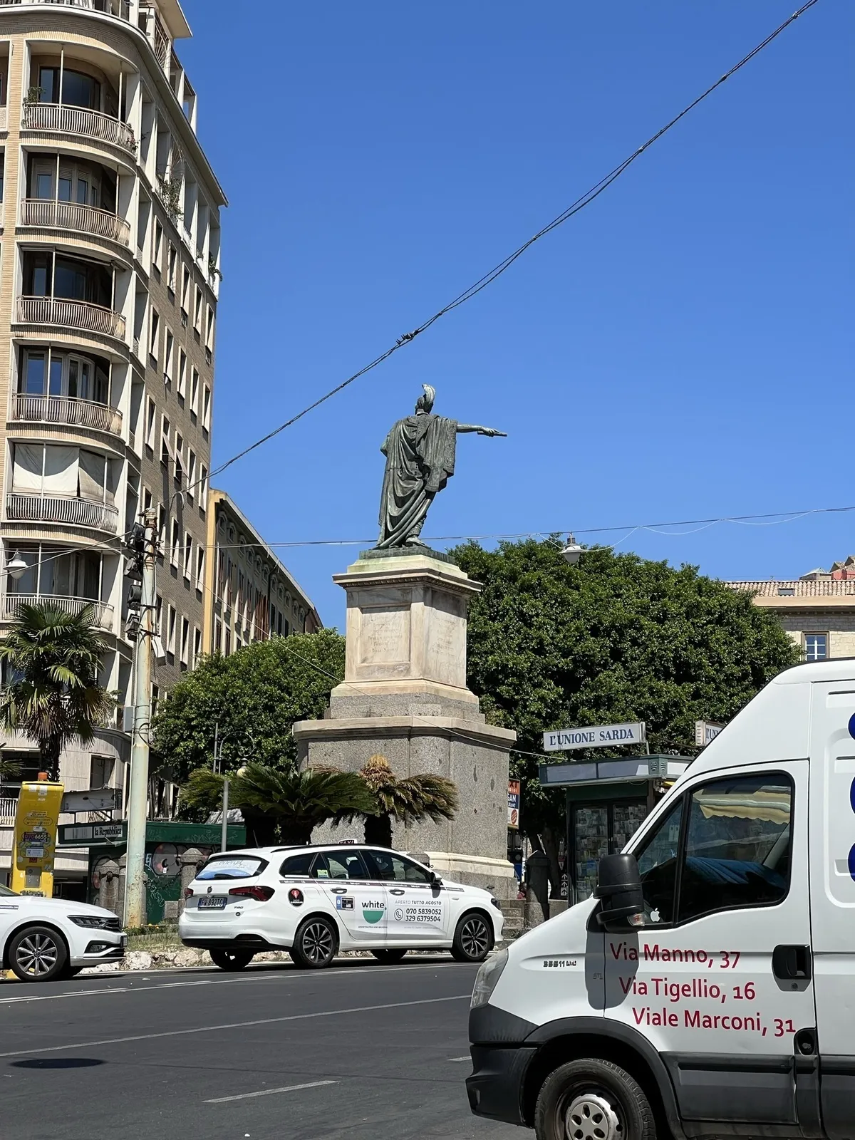 A monument in Cagliari