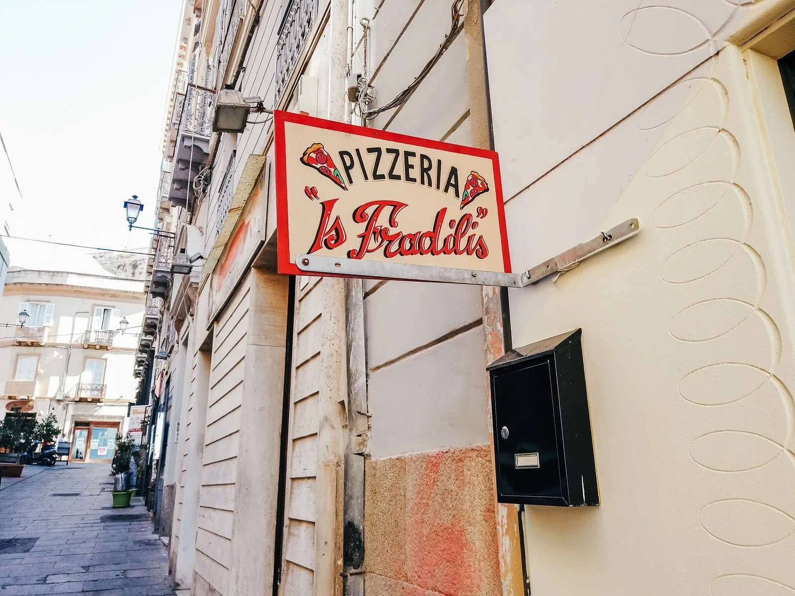 A pizzeria sign we found in Cagliari